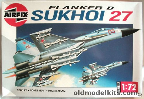 Airfix 1/72 Sukhoi Su-27 Flanker B - PVO Strany NW TVD Kola Peninsula 1987 or Far East TVD Sakhalin Island 1988, 05025 plastic model kit